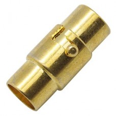15x5mm (4mm ID) Gold Plated Magnetic Tube Clasps